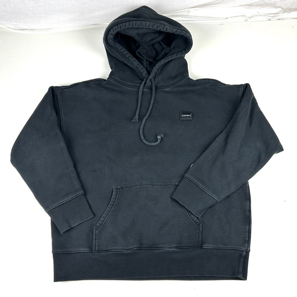 Venque Women’s Pullover Hoodie Black Space Moon Astronaut Size Small